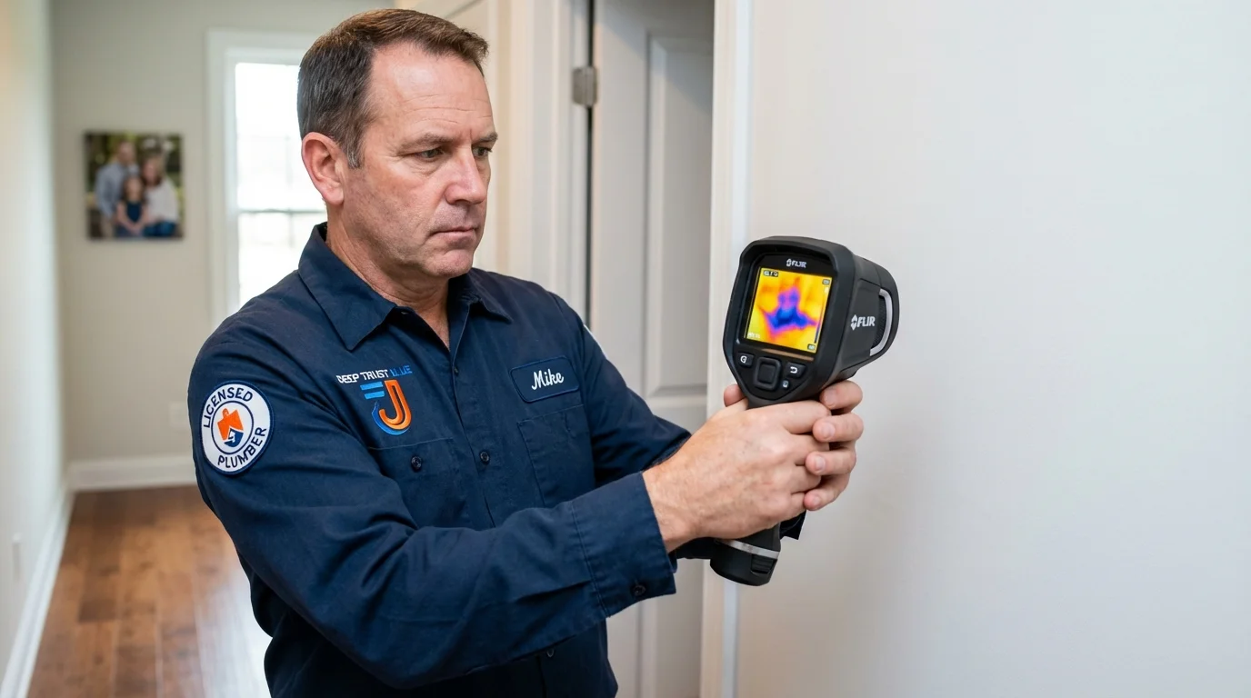 Thermal imaging leak detection by Johns Plumbing LLC in Parma